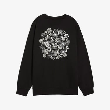  Puma Essential NATURE 2.0  Crew Kadın Siyah Sweatshirt