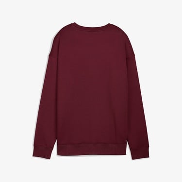  Puma Essential Small Logo Relaxed Crew Kadın Kırmızı Sweatshirt