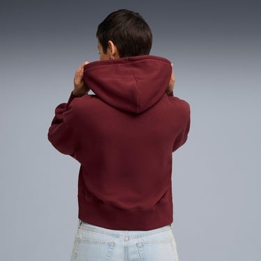  Puma Wardrobe Essential Cropped  Kadın Kırmızı Sweatshirt