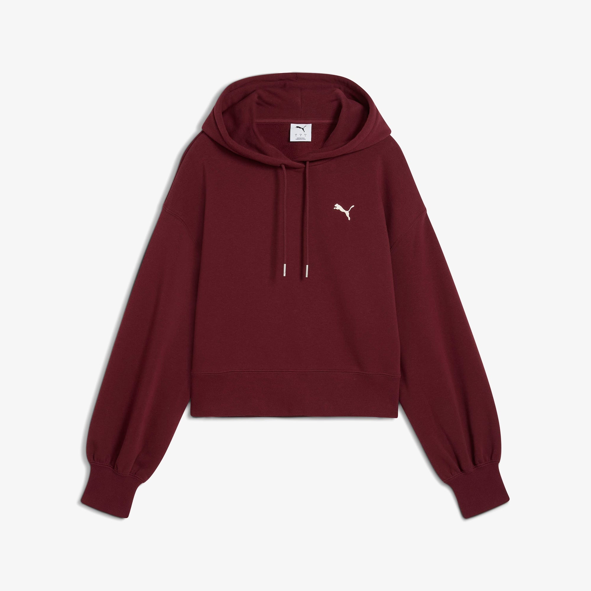 Puma Wardrobe Essential Cropped  Kadın Kırmızı Sweatshirt