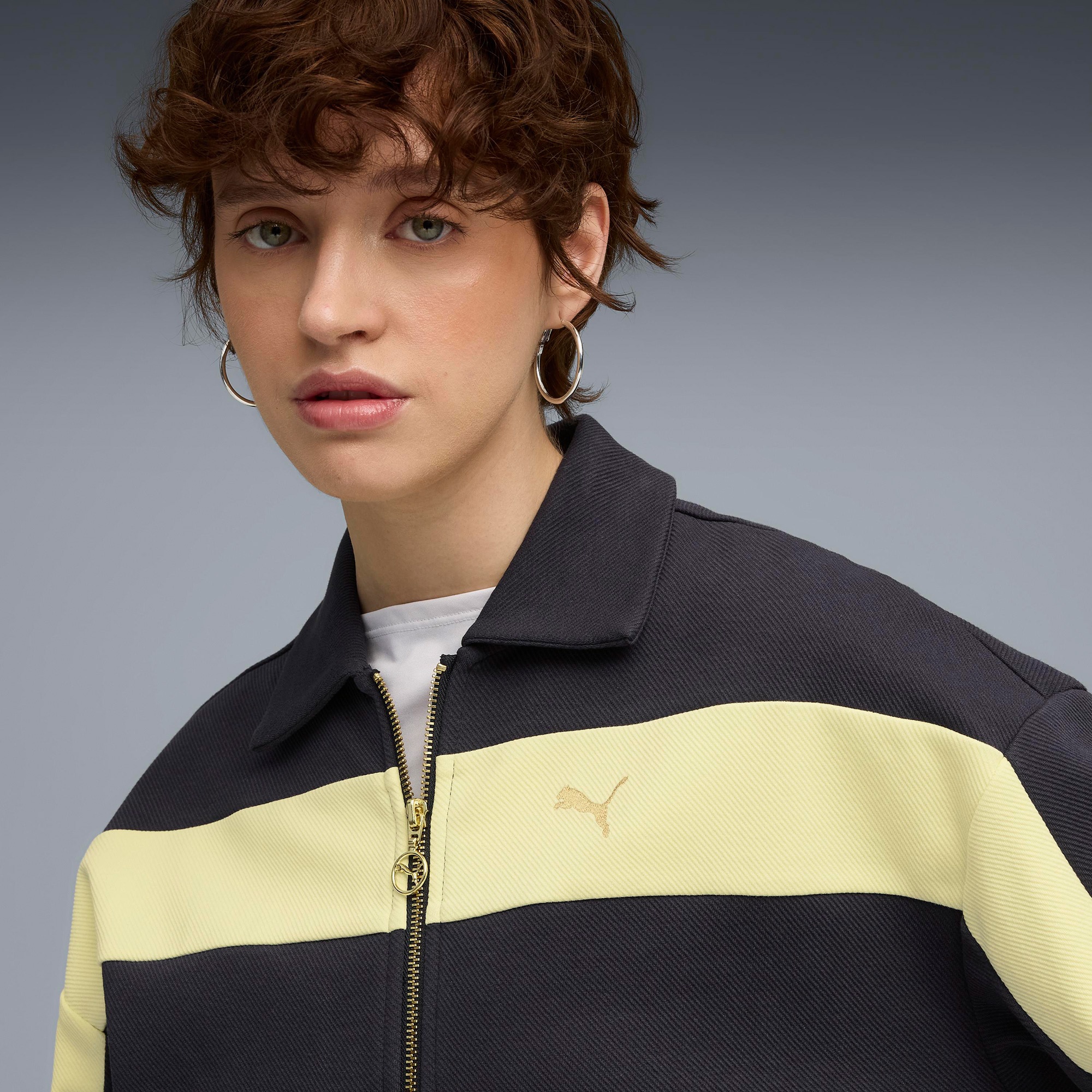 Puma T7 Relaxed Track  Kadın Siyah Ceket