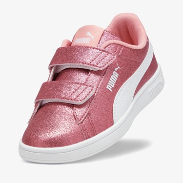  Puma Smash 3.0 Gliz Glam V PS Çocuk Pembe Spor Ayakkabı
