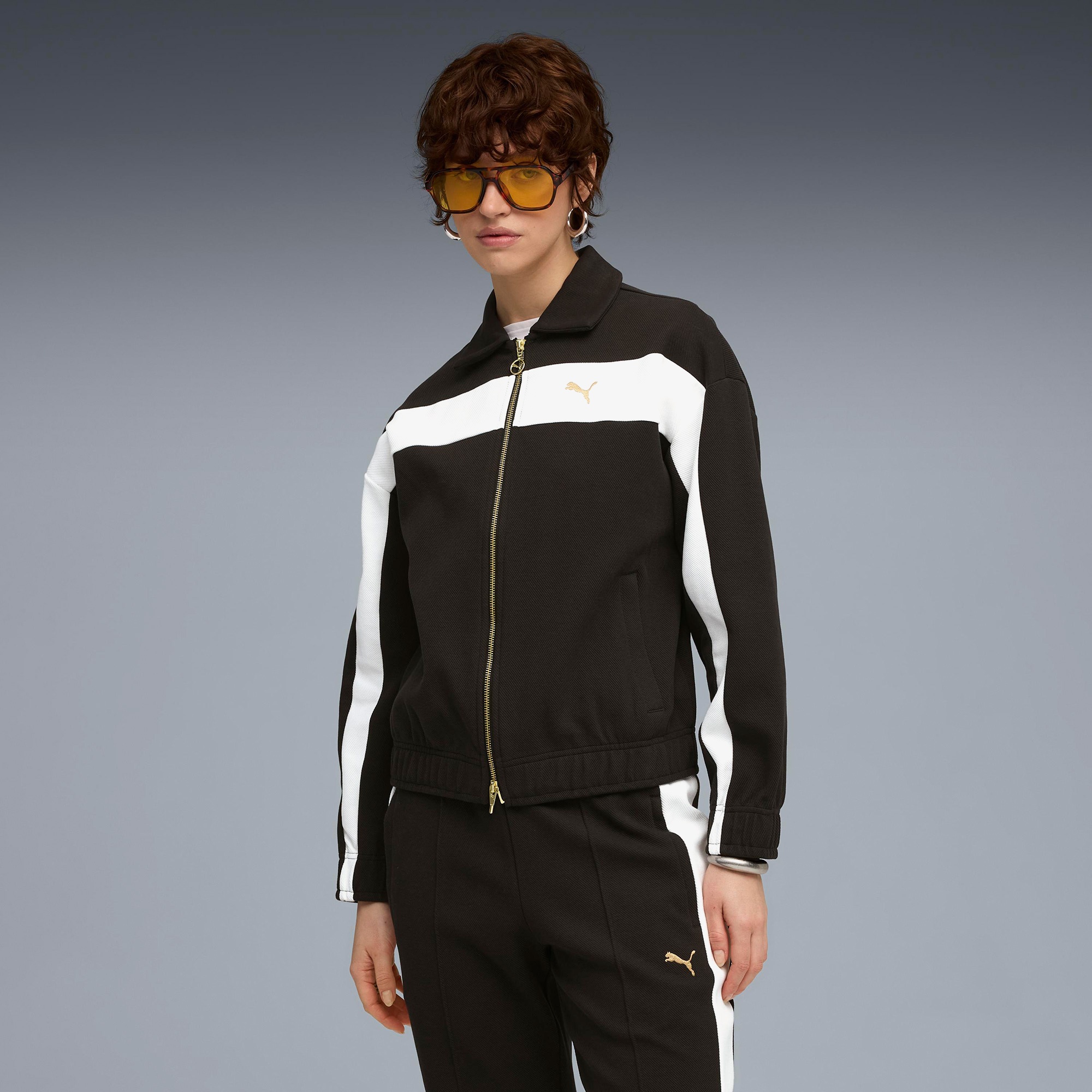 Puma T7 Relaxed Track  Kadın Siyah Ceket