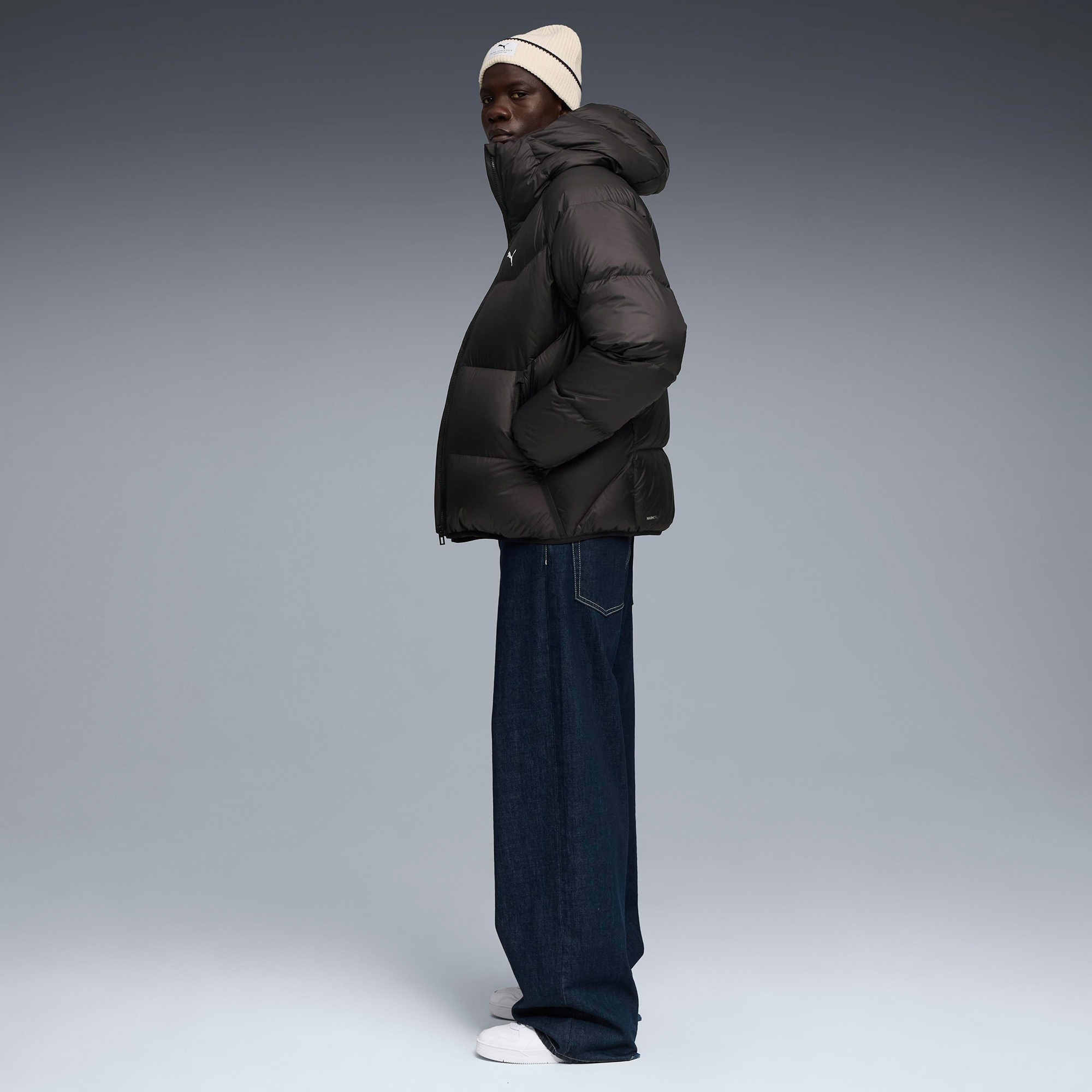 Puma Hooded Down Puffer  Erkek Siyah Mont