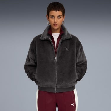  Puma Soft Fleece  Kadın Koyu Gri Ceket