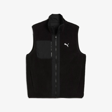  Puma Reversible Sherpa Vest Erkek Siyah Ceket