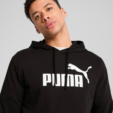  Puma Essential No. 1 Logo  Erkek Siyah Sweatshirt
