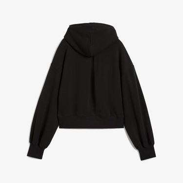  Puma Wardrobe Essential Cropped  Kadın Siyah Sweatshirt