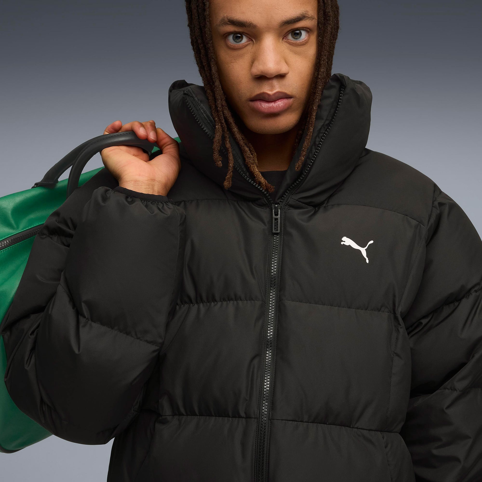 Puma Synthetic Puffer  Erkek Siyah Mont
