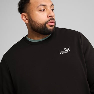  Puma Essential Small No. 1 Logo Crew Erkek Siyah Sweatshirt