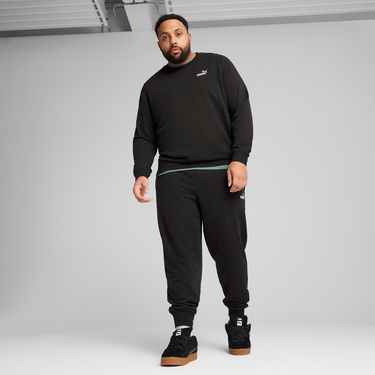  Puma Essential Small No. 1 Logo Crew Erkek Siyah Sweatshirt