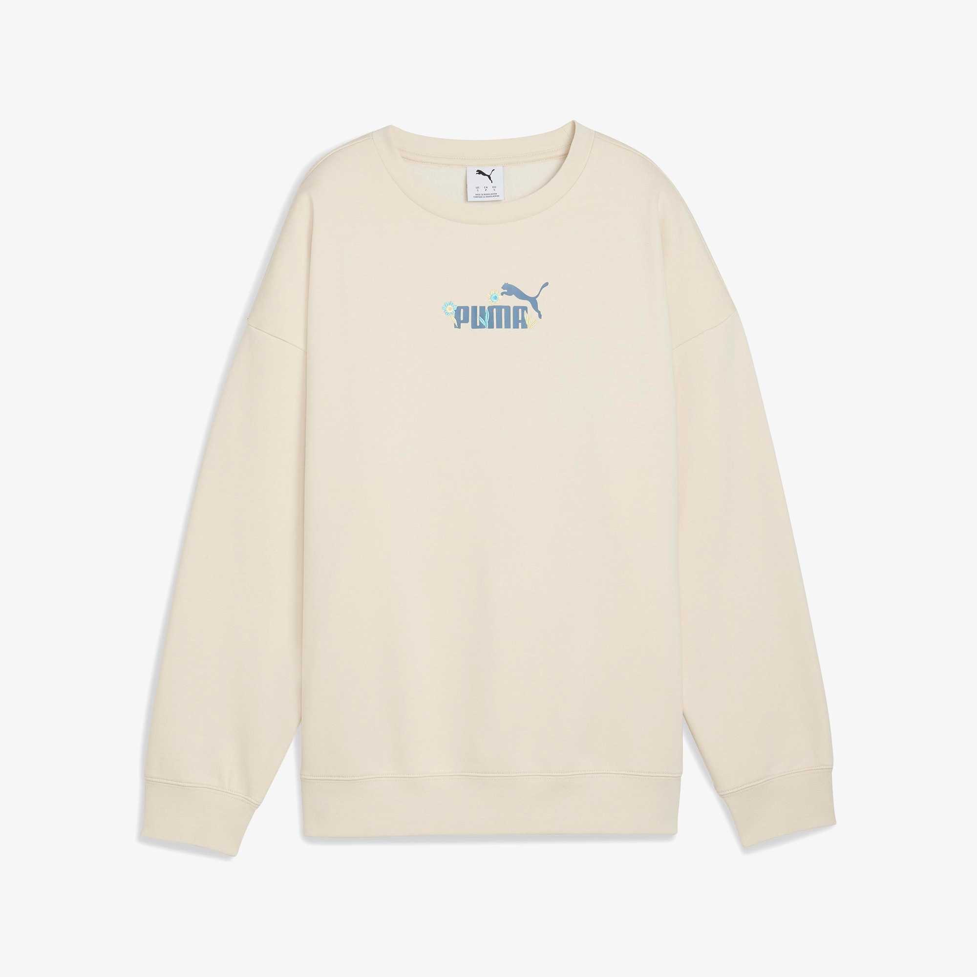 Puma Essential Nature 2.0 Kadın Krem Rengi Sweatshirt