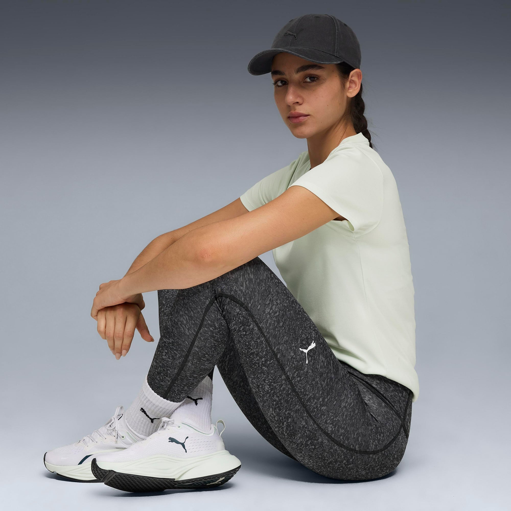 Puma W Tad Essentialential Pebble Tight Kadın Gri Tayt