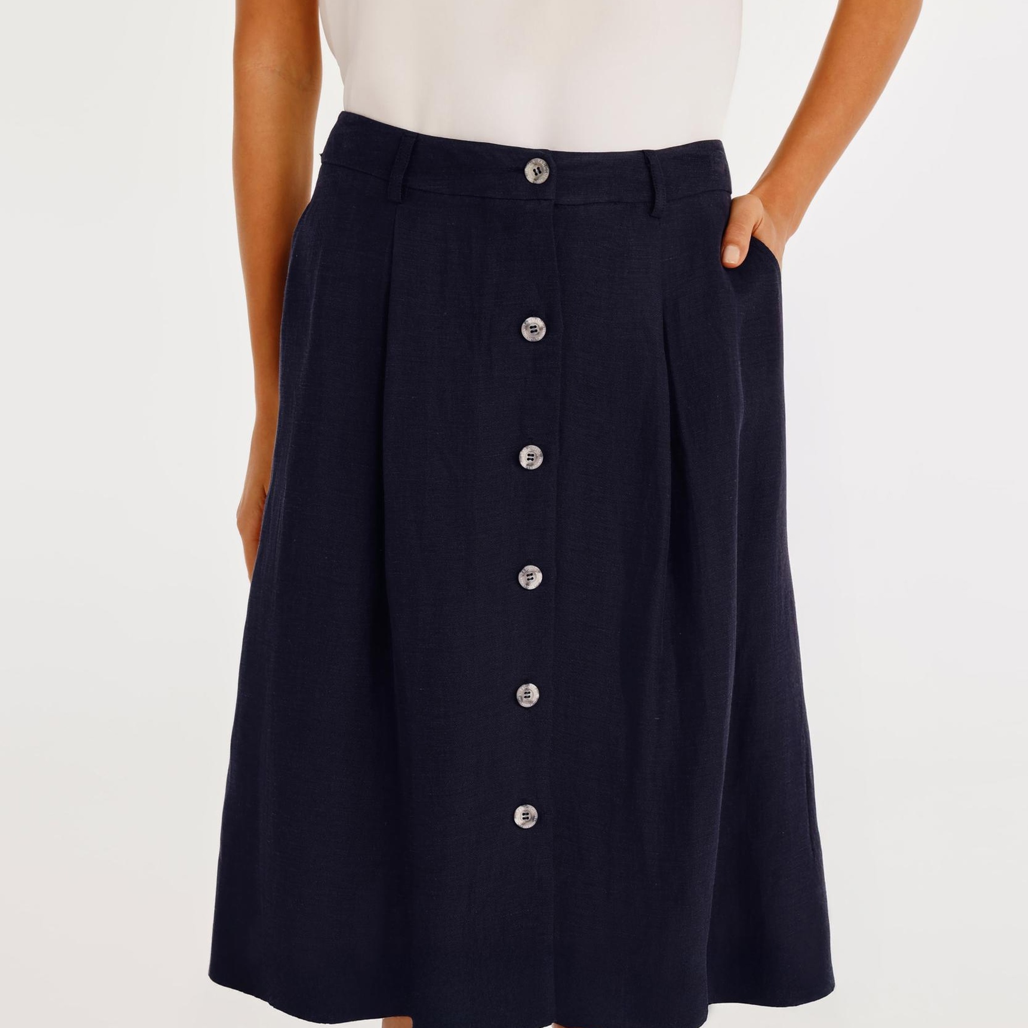 YARGICI Düğme Detaylı Etek