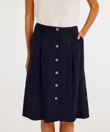  YARGICI Düğme Detaylı Etek