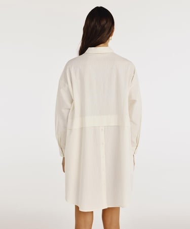  YARGICI Gömlek Yaka Elbise Arka Detaylı