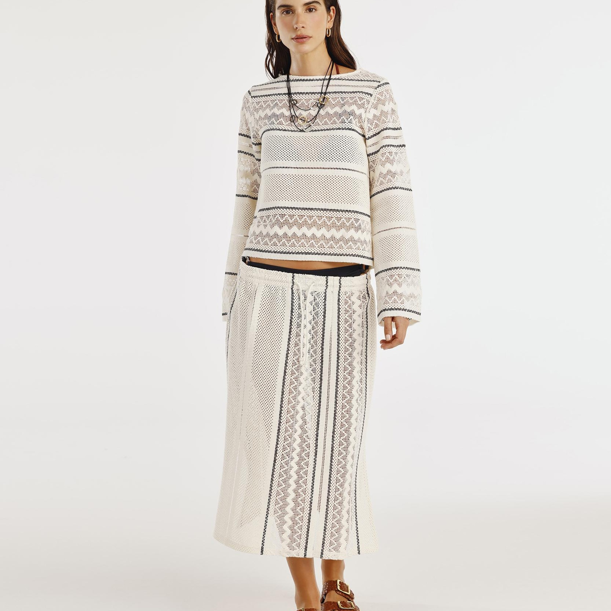 YARGICI Dizaltı Yırtmaçlı Kalem Etek