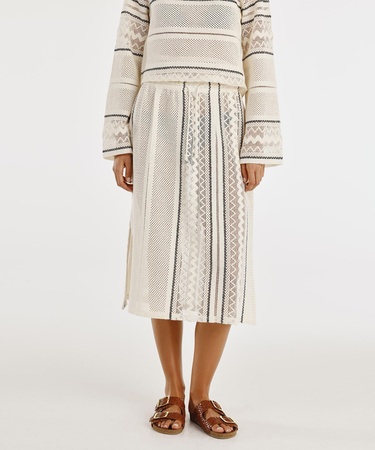  YARGICI Dizaltı Yırtmaçlı Kalem Etek