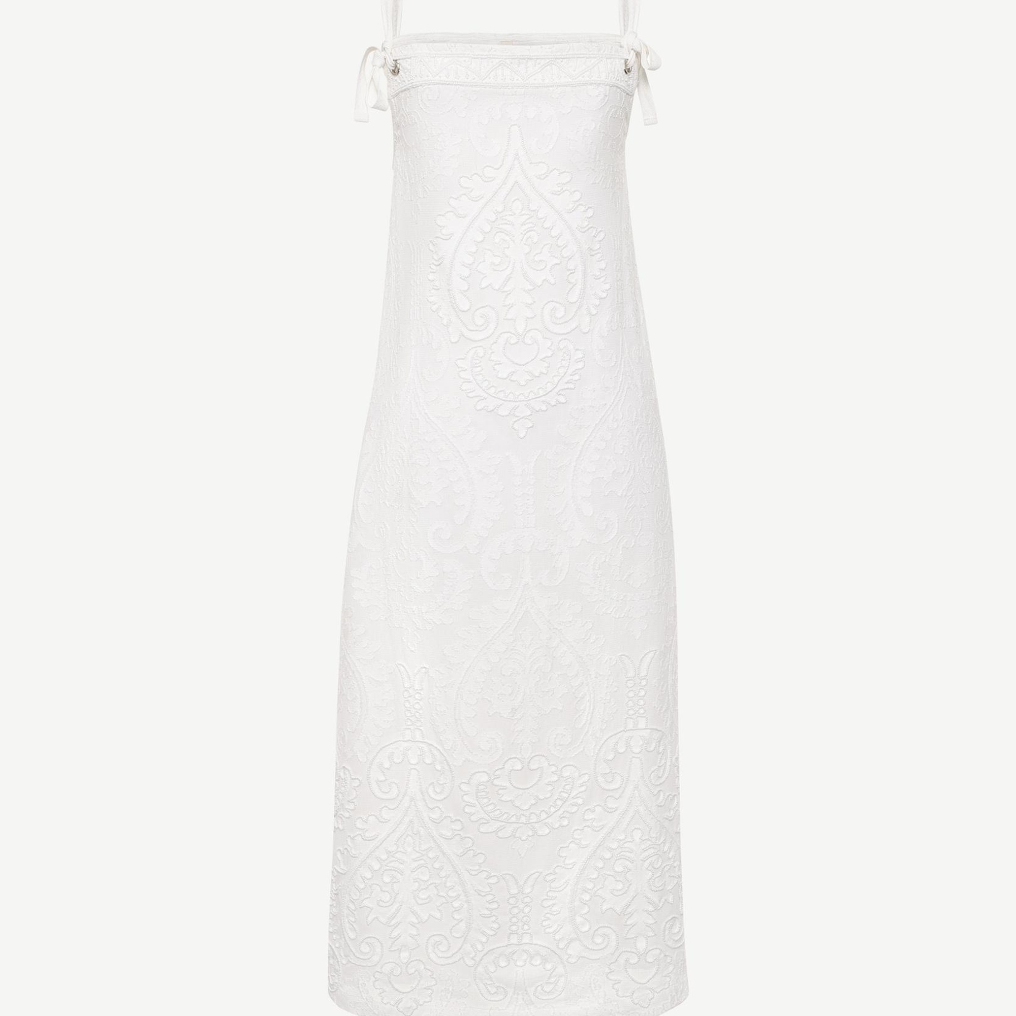 YARGICI Boncuk Işleme Detaylı Askılı Elbise