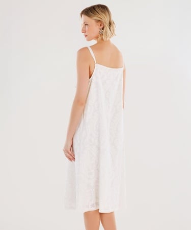  YARGICI Boncuk Işleme Detaylı Askılı Elbise