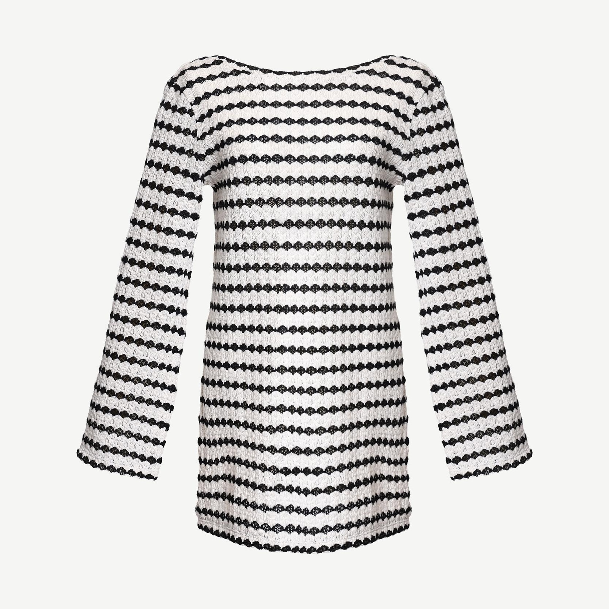 YARGICI Düz Bisiklet Yaka Uzun Kol Elbise