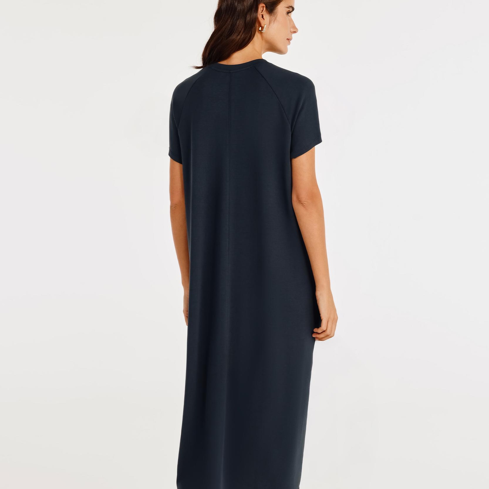 YARGICI Bisiklet Yaka Reglan Kol Elbise