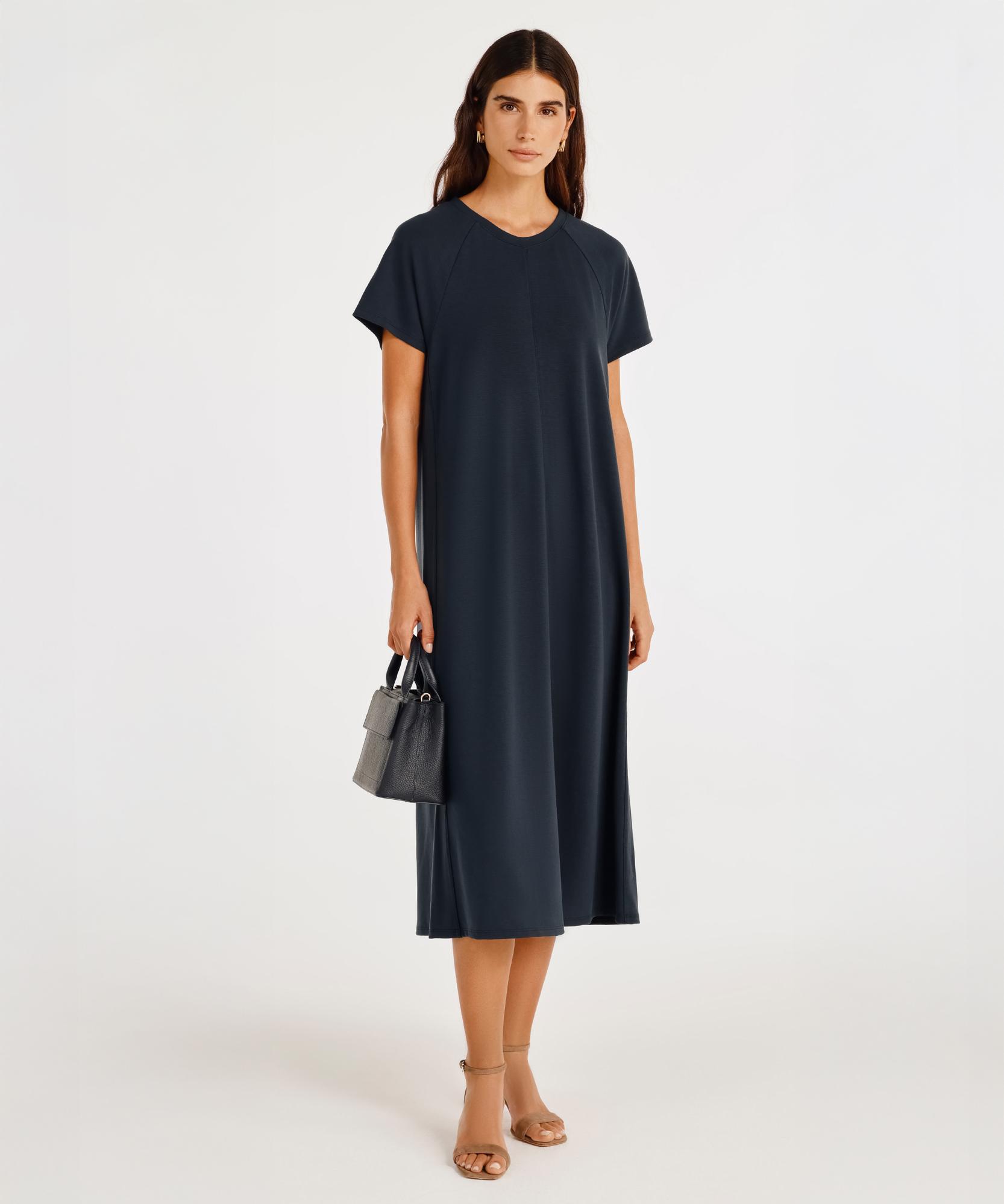  YARGICI Bisiklet Yaka Reglan Kol Elbise