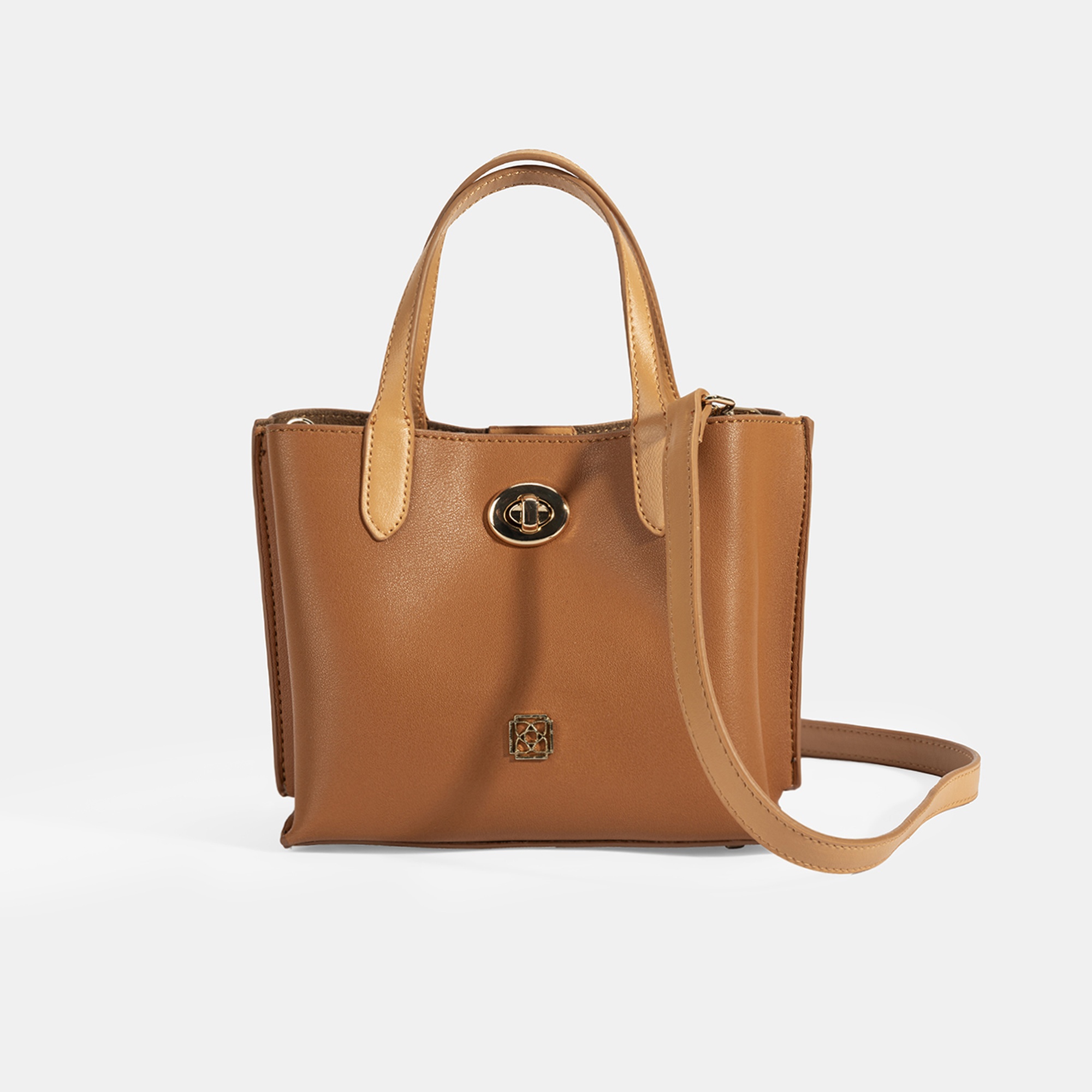 Kadın Kahve Omuz Askılı Mini El Çantası