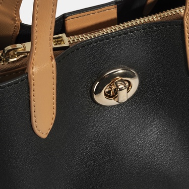  Kadın Siyah Omuz Askılı Mini El Çantası