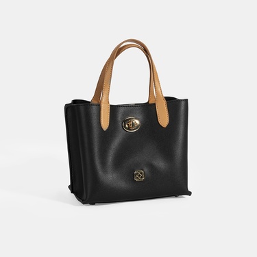  Kadın Siyah Omuz Askılı Mini El Çantası