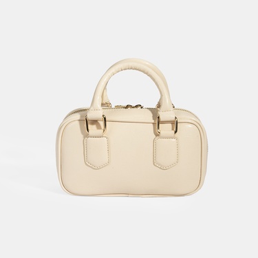  Kadın Ten Omuz Askılı Mini El Çantası