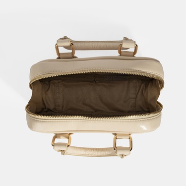  Kadın Ten Omuz Askılı Mini El Çantası