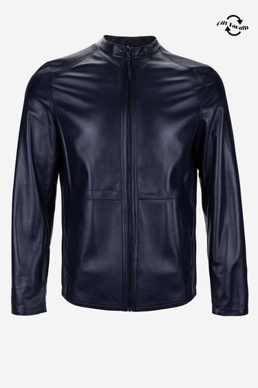  Valmenti Erkek Hakiki Deri Lacivert Deri Mont