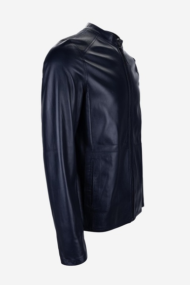  Valmenti Erkek Hakiki Deri Lacivert Deri Mont