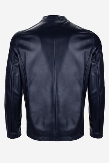  Valmenti Erkek Hakiki Deri Lacivert Deri Mont