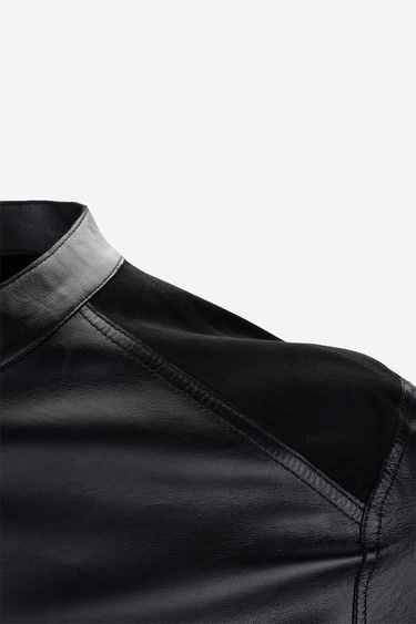  Valmenti Erkek Hakiki Deri Siyah Süet Deri Mont