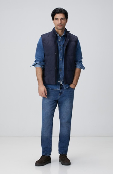  Network Erkek Mavi Denim Pantolon