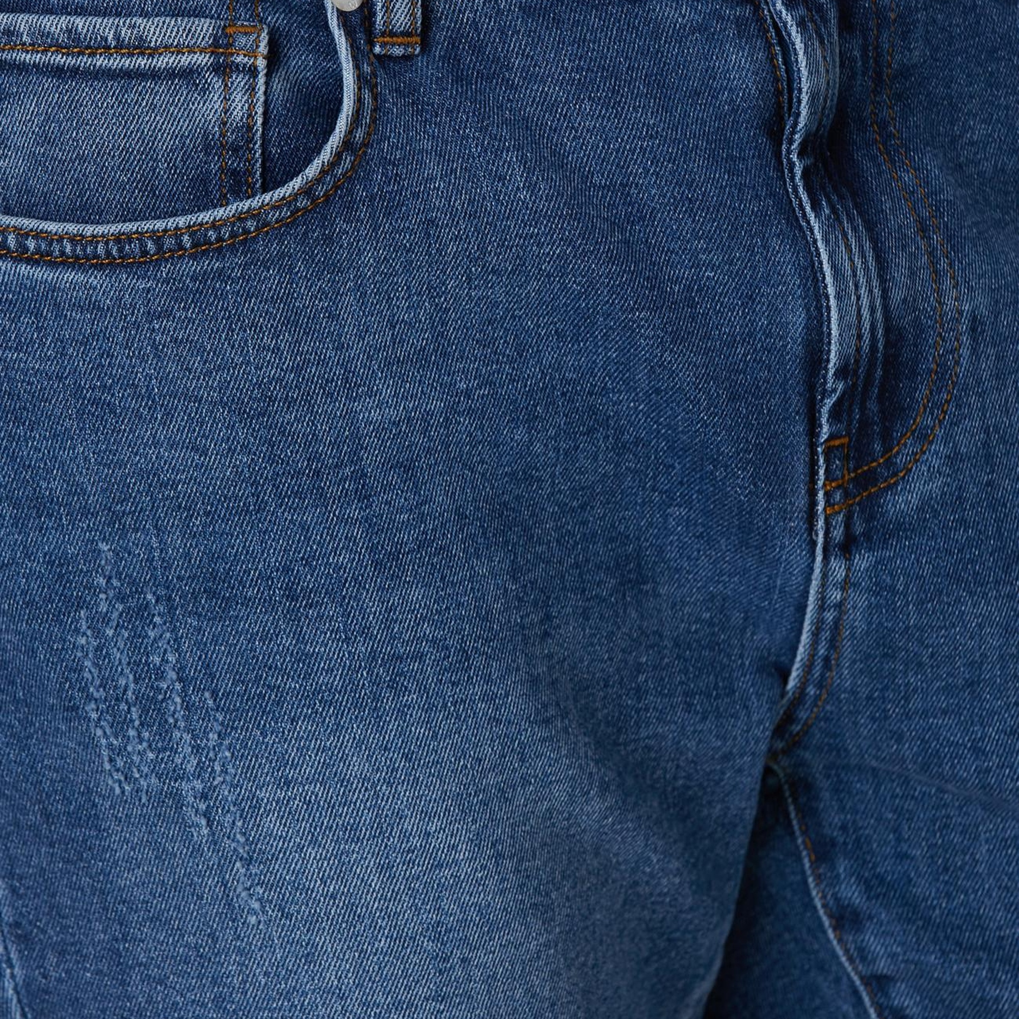 Network Erkek Mavi Denim Pantolon