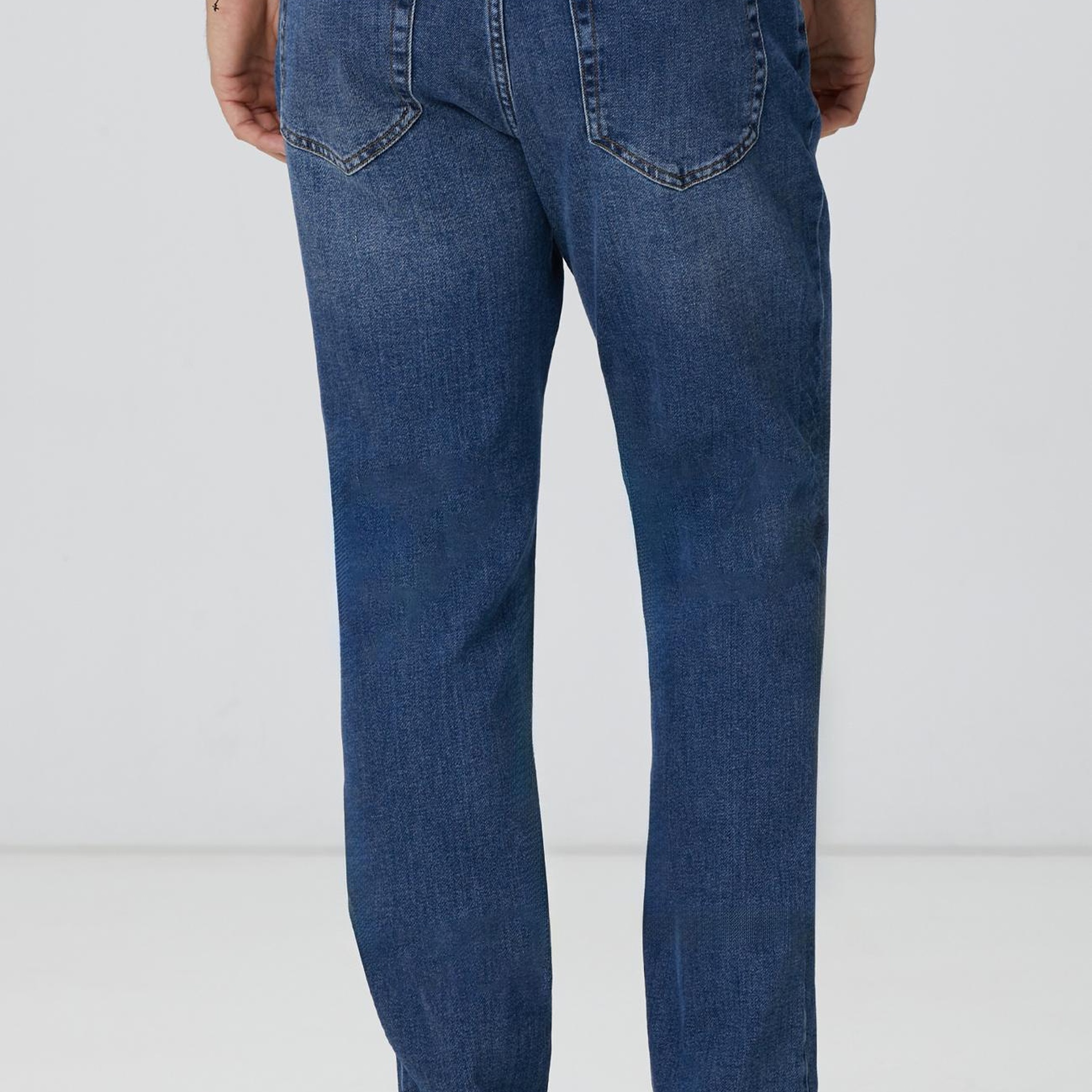 Network Erkek Mavi Denim Pantolon