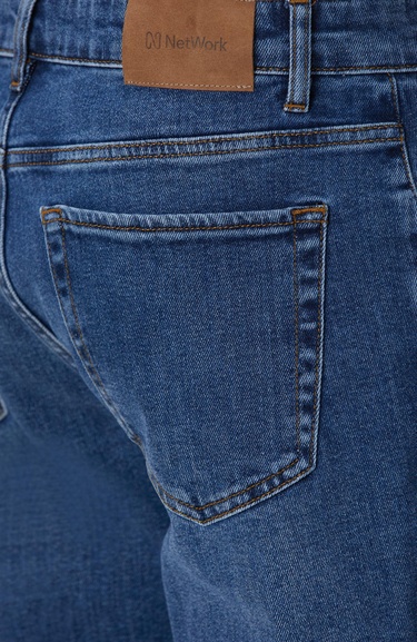  Network Erkek Mavi Denim Pantolon