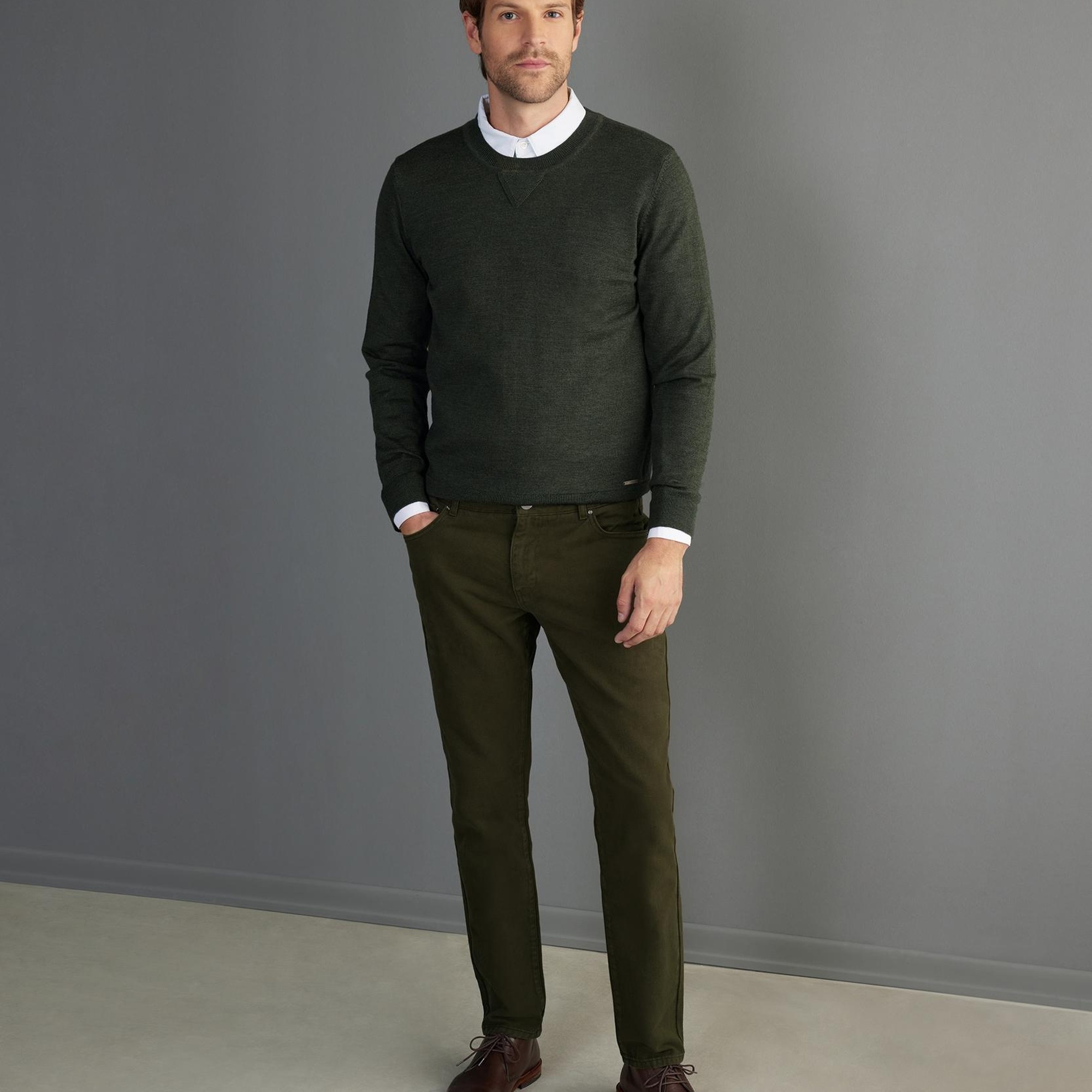 YARGICI Erkek Bisiklet Yaka Triko