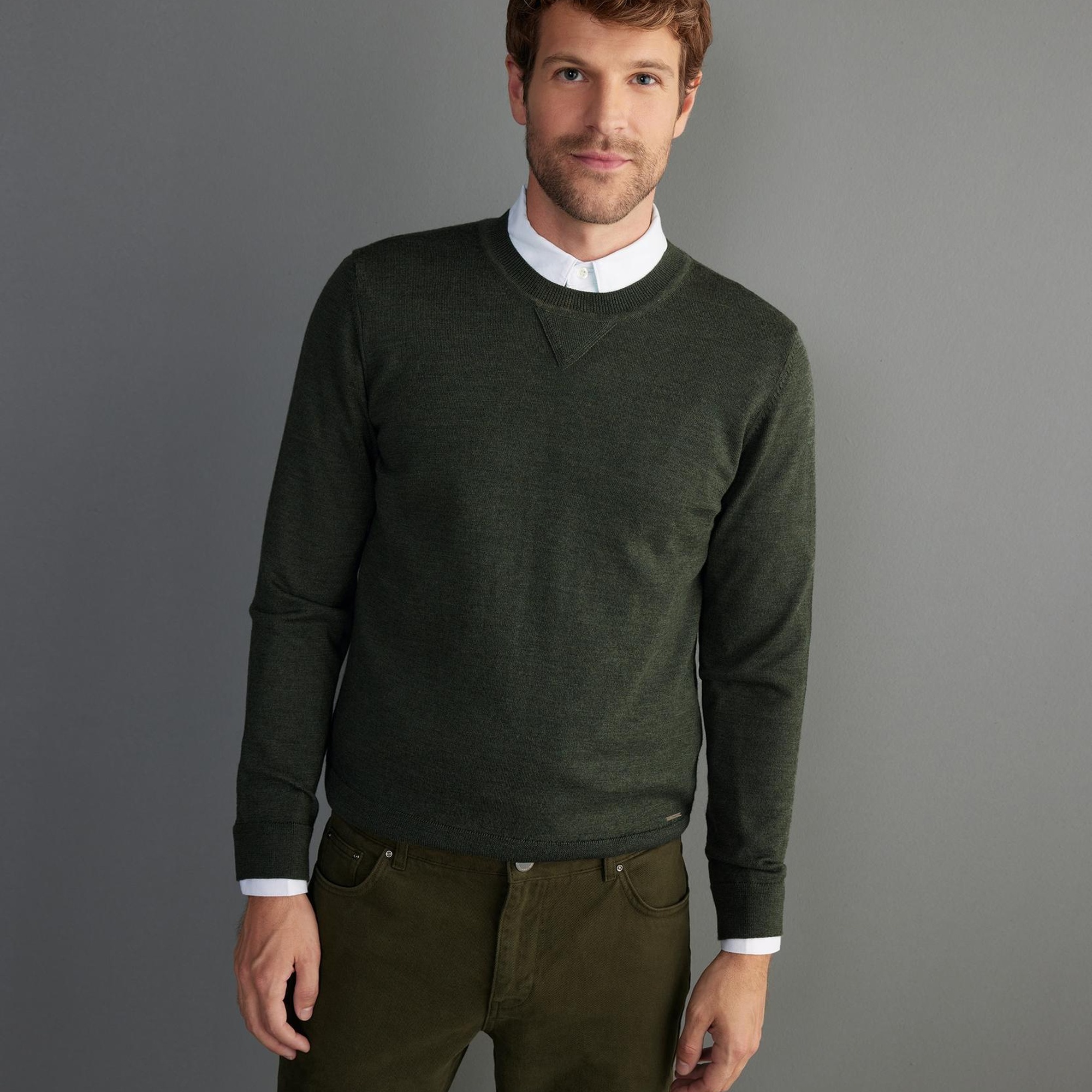 YARGICI Erkek Bisiklet Yaka Triko