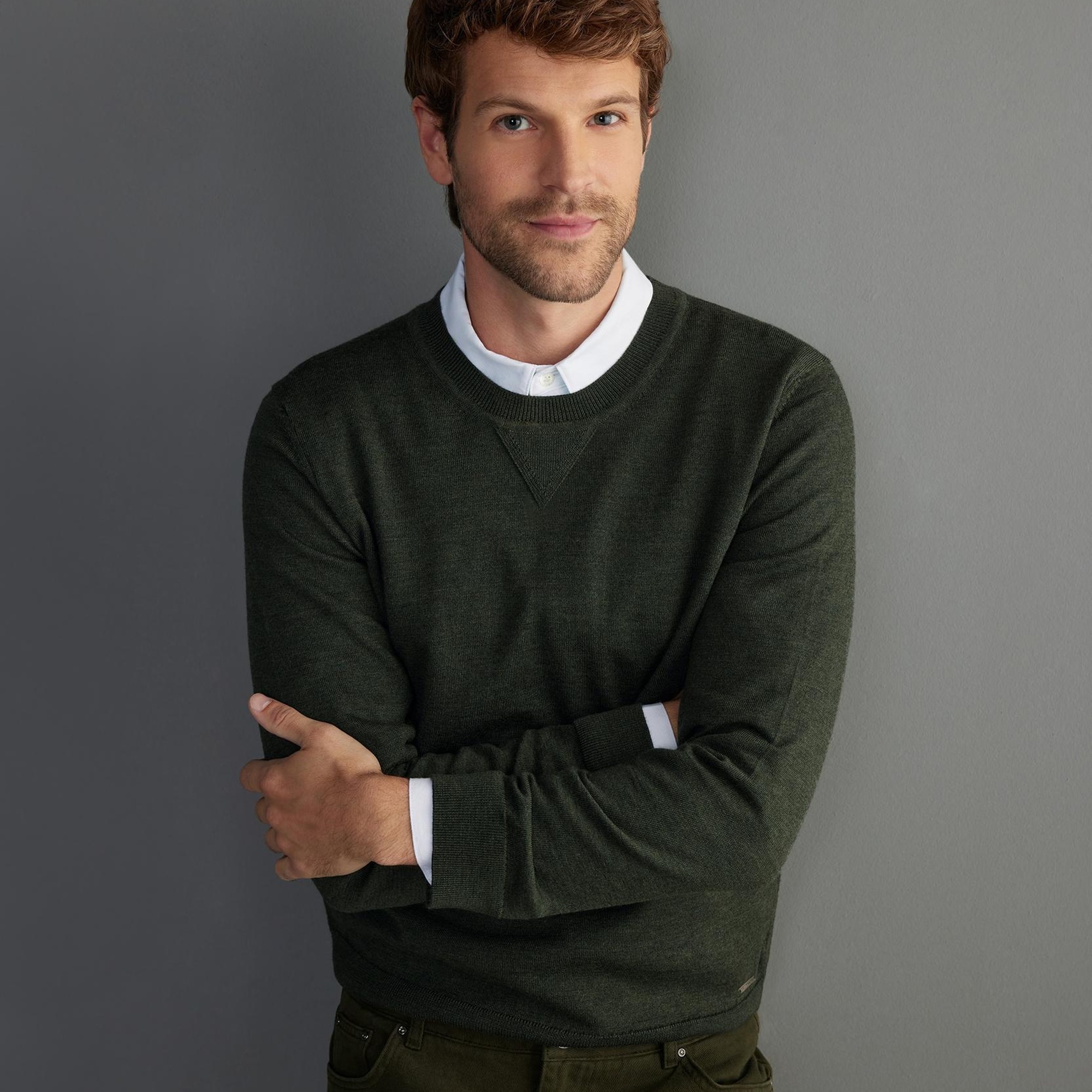 YARGICI Erkek Bisiklet Yaka Triko