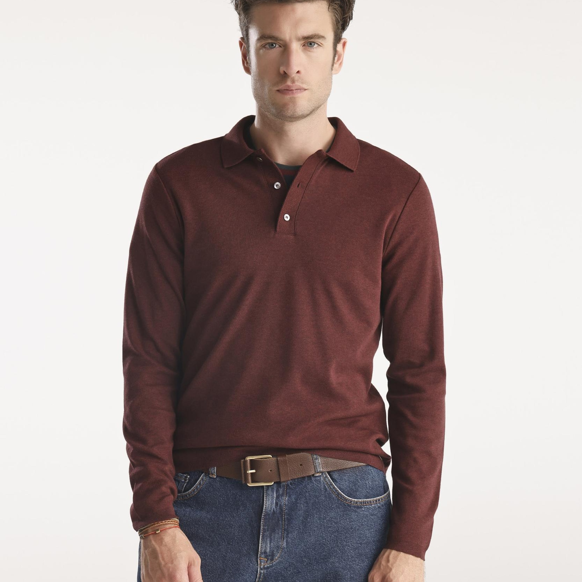 YARGICI Erkek Henry Uzun Kol Triko