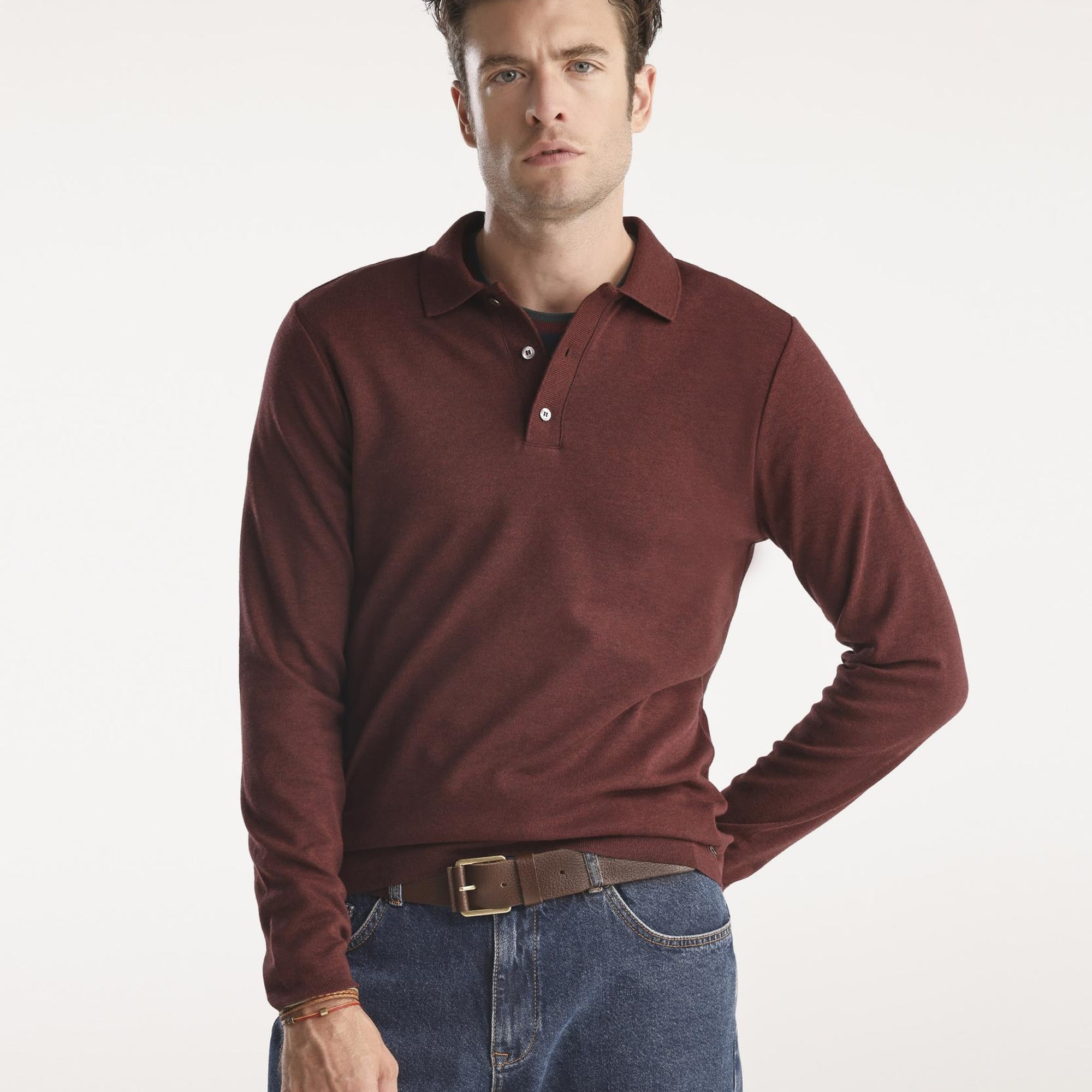 YARGICI Erkek Henry Uzun Kol Triko