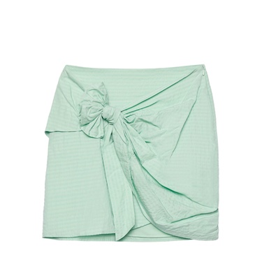  YARGICI Bağlama Detaylı Mini Etek