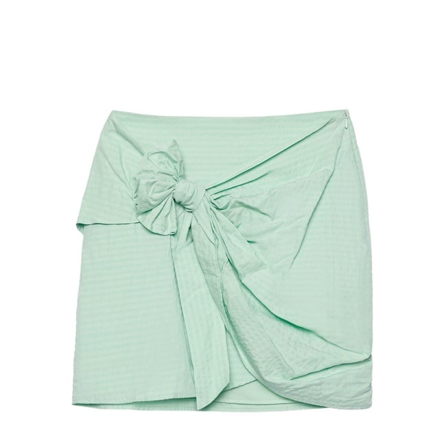  YARGICI Bağlama Detaylı Mini Etek
