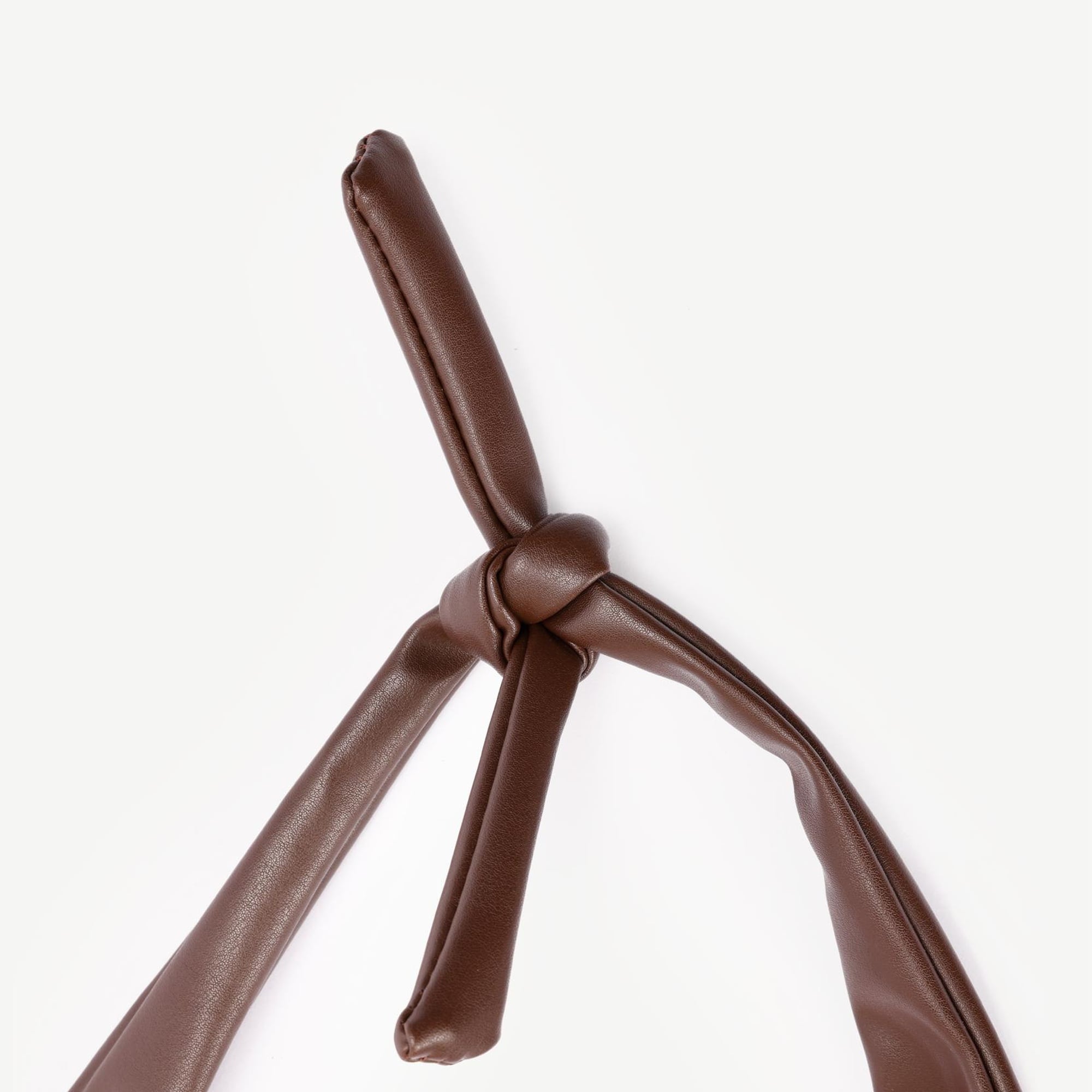 YARGICI Deri Garnili Bağlamalı Kumaş Çanta