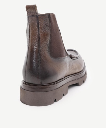  YARGICI Retro Görünümlü Lastikli Deri Bot