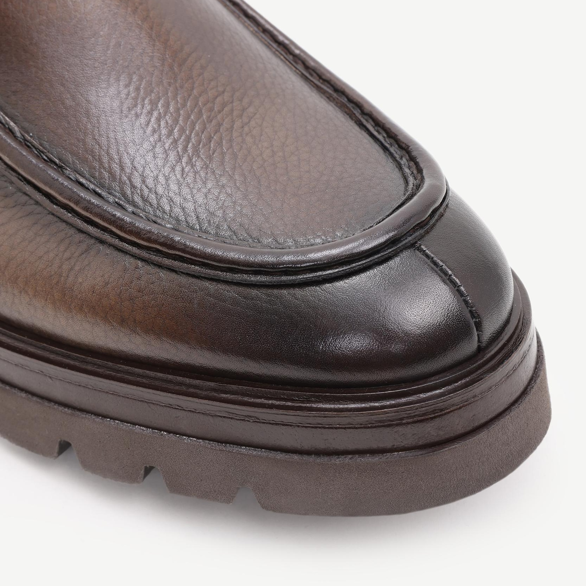 YARGICI Retro Görünümlü Lastikli Deri Bot